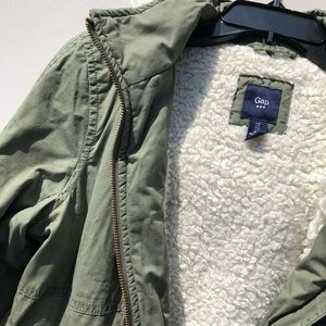 GAP coat with shearling lining